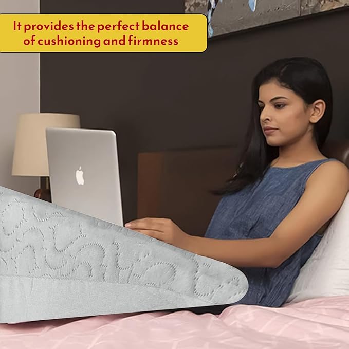 Molten Creek® Bed Wedge Pillow Cushion, Neck, Back, Acid Reflux Flex, Supportive Foam Fill, Removable Washable Cover, Comfortable and Supportive Molten Creek