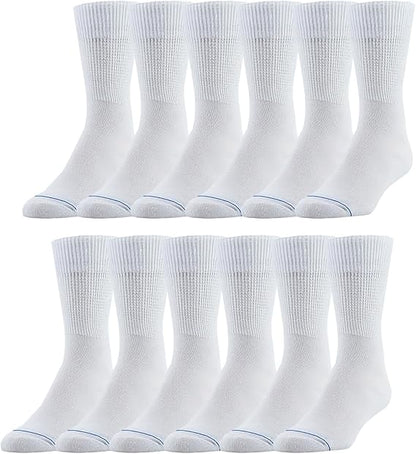 Molten Creek® Cushioned Athletic Unisex Socks, Moisture Wicking, Blister Resistance & Odour Control, Smooth Toe Seam, Pair of 6 Molten Creek