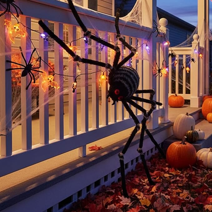 Molten Creek® Halloween Decorations Spider, Realistic Design, Durable & Flexible Material, Versatile Horror Night Party Accessory, Lightweight & Easy To Use Molten Creek