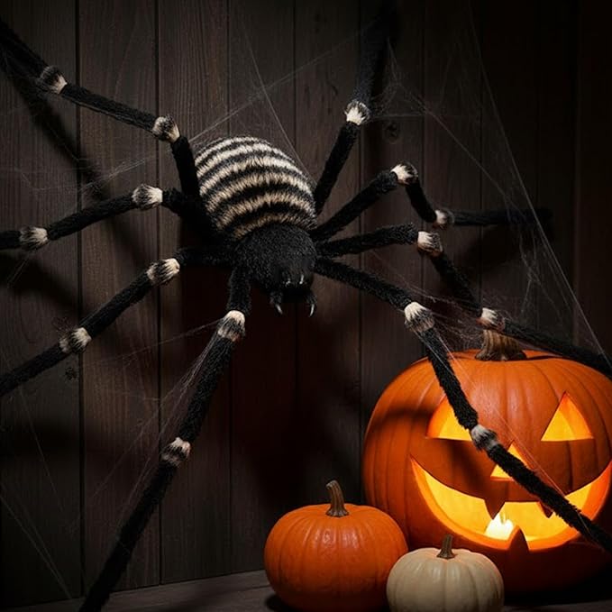 Molten Creek® Halloween Decorations Spider, Realistic Design, Durable & Flexible Material, Versatile Horror Night Party Accessory, Lightweight & Easy To Use Molten Creek