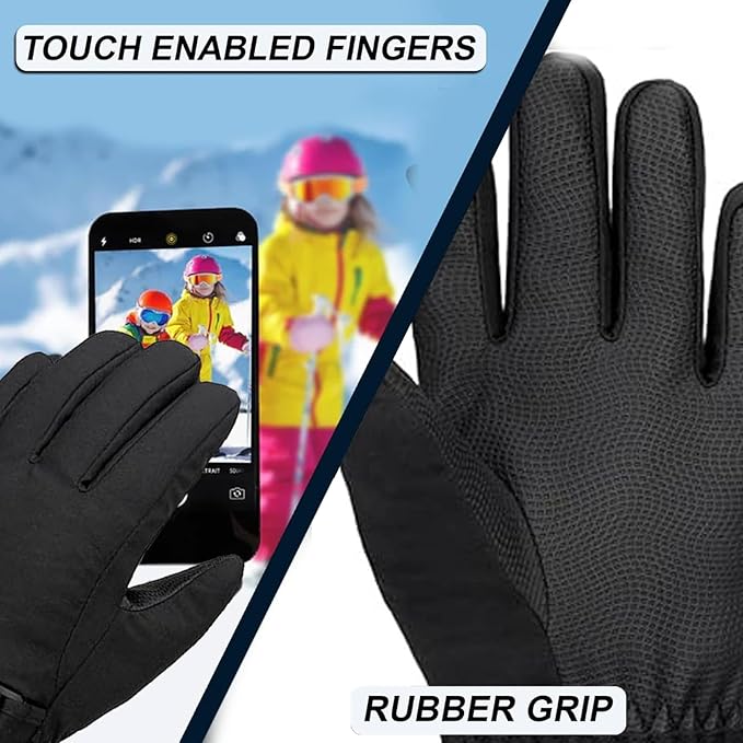 Molten Creek® Ski Waterproof Gloves, Thermal Insulation, Winter Gloves for Men and Women, Extra Warm, Thermal Gloves for Ski Snowboard, Lightweight & Durable Molten Creek