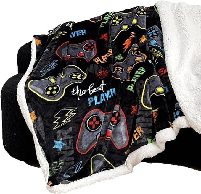 Molten Creek® Christmas Throw Sherpa Blanket, Soft And Comfortable, Fluffy And Warm, Eye Catching Design, Portable & Lightweight, Machine Washable, Ideal For Winter Molten Creek