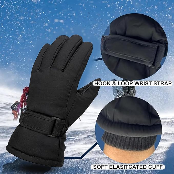 Molten Creek® Ski Waterproof Gloves, Thermal Insulation, Winter Gloves for Men and Women, Extra Warm, Thermal Gloves for Ski Snowboard, Lightweight & Durable Molten Creek