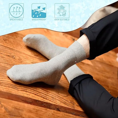 Molten Creek® Men’s Classic Crew Socks, Rib Knit Cuffs, Breathable, Super Smooth, Flat Logo Detailing, Dress Sock Design, Size 6-11, 6 Pairs Molten Creek