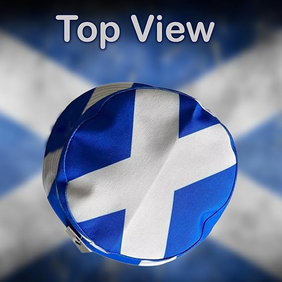 Molten Creek® Unisex Scotland Bucket Hat, Scotland Flag Hat, Reversible, Cotton Bucket Hat, Sun UV Protection, World Cup Fans, Football, Sports Events, One Size Molten Creek