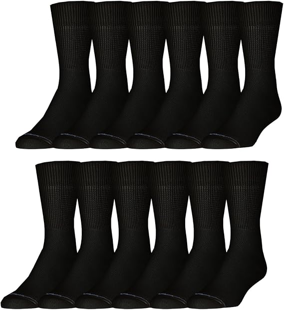 Molten Creek® Cushioned Athletic Unisex Socks, Moisture Wicking, Blister Resistance & Odour Control, Smooth Toe Seam, Pair of 6 Molten Creek