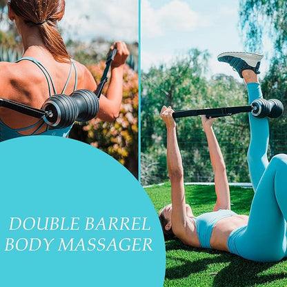 Molten Creek® Double Barrel Body Massager, Rechargeable Battery, Reduce Muscle Stiffness, Promotes Relaxation, Ideal for Both Post-Workout Recovery and Everyday Stress Relief