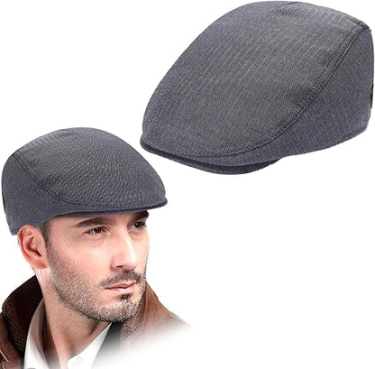 Men's Flat Hat, Cotton Summer Hat, Various Patterns, Breathable & Lightweight, Stylish Design, Moisture-Wicking, Best Gift for Men, One Size Molten Creek