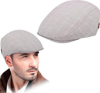 Men's Flat Hat, Cotton Summer Hat, Various Patterns, Breathable & Lightweight, Stylish Design, Moisture-Wicking, Best Gift for Men, One Size Molten Creek