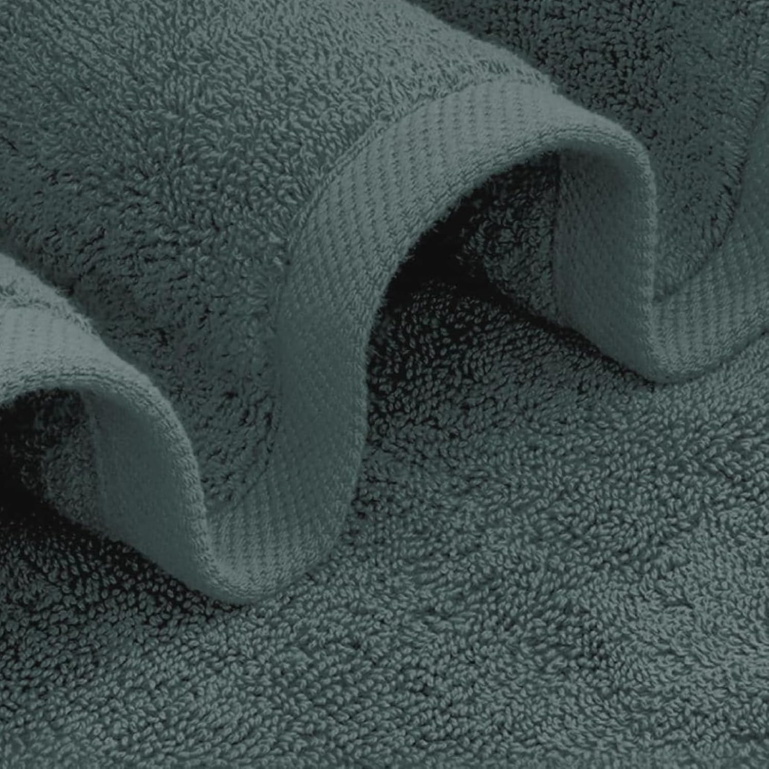 Close-up of a Cotton Towel in Grey