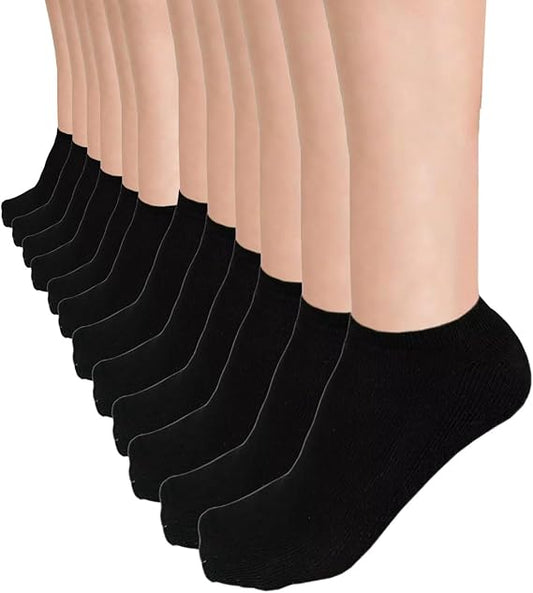 Molten Creek® Women’s Soft Cushioned Trainer Socks, Cotton Rich Ankle Socks, Lightweight & Comfortable, Ideal for Sports or Casual Wear, 4-7 Molten Creek