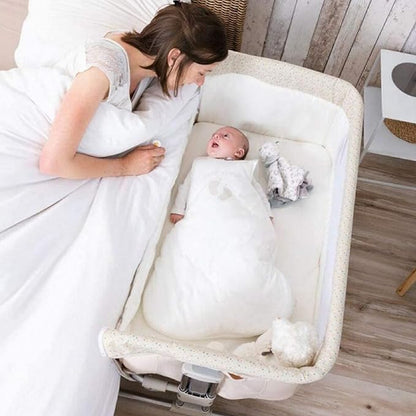 Happy New Born With His Mother in Chicco Deluxe Crib Mattress For Cribs