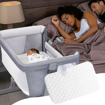 Infant having a comfortable sleep with parents 