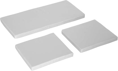 3pcs Outdoor Seat Cushion Pads in Grey