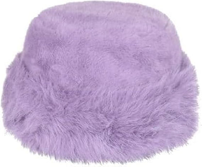 Molten Creek® Fluffy Fur Round Winter Bucket Hat, Cozy Warm and Style, Easy-to-Care-for Polyester, Eye-Catching Patterns, Essential Winter Accessory, One-Size,