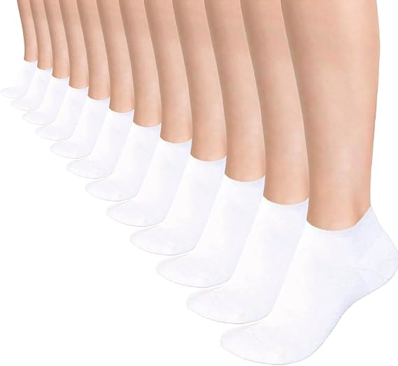 Molten Creek® Women’s Soft Cushioned Trainer Socks, Cotton Rich Ankle Socks, Lightweight & Comfortable, Ideal for Sports or Casual Wear, 4-7 Molten Creek