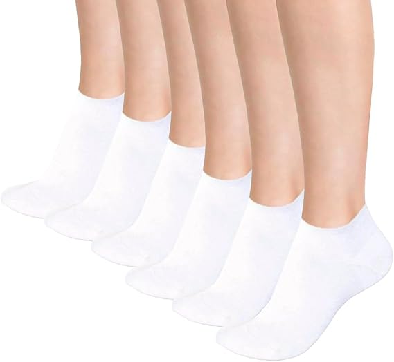Molten Creek® Women’s Soft Cushioned Trainer Socks, Cotton Rich Ankle Socks, Lightweight & Comfortable, Ideal for Sports or Casual Wear, 4-7 Molten Creek
