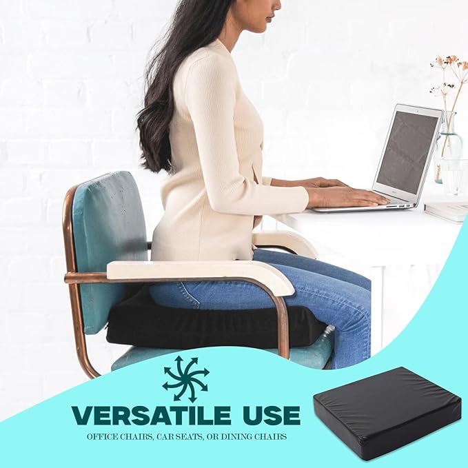 Person using a laptop on a chair with a molten creek chair cushion