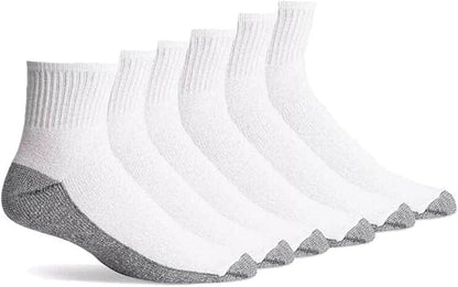 Molten Creek® Men’s Heavy Duty Quarter Work Socks, Moisture Wicking, Ankle Socks, Full Cushioned, Comfort Top, Reinforced Heel, 6-11, 10 Pairs Molten Creek