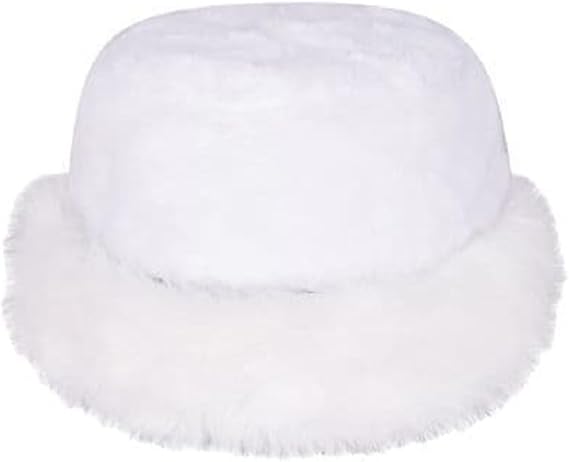 Molten Creek® Fluffy Fur Round Winter Bucket Hat, Cozy Warm and Style, Easy-to-Care-for Polyester, Eye-Catching Patterns, Essential Winter Accessory, One-Size,